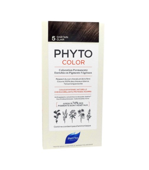 Coloration Cheveux Phytocolor 5 Chatain Clair Phyto Maroc