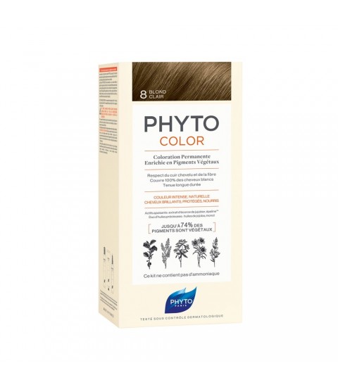 Coloration Cheveux Phytocolor 8 Blond Clair Phyto Maroc