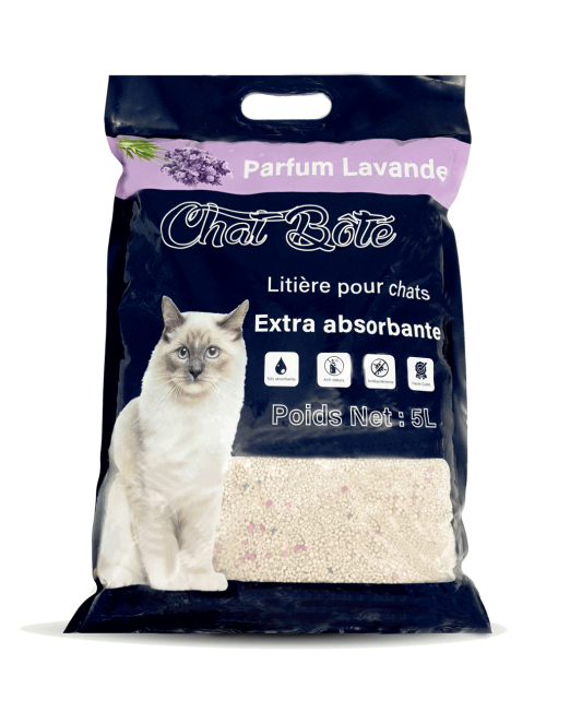 Litière Pour Chat Absorbante Lavande Chat Botté Maroc