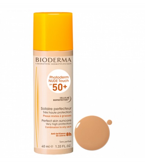Crème Teinte Doré Photoderm Nude Touch SPF50+ 40 ml Bioderma Maroc