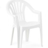 Chaise Empilable Kona Monobloc Blanc Maroc