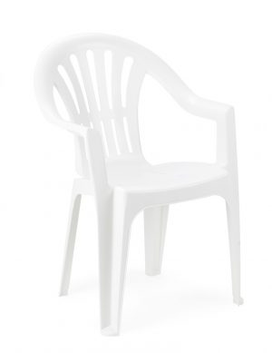 Chaise Empilable Kona Monobloc Blanc Maroc