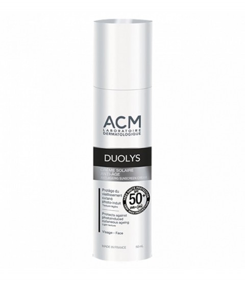 Ecran Solaire Duolys SPF50+ Anti Age 50 ml ACM Maroc