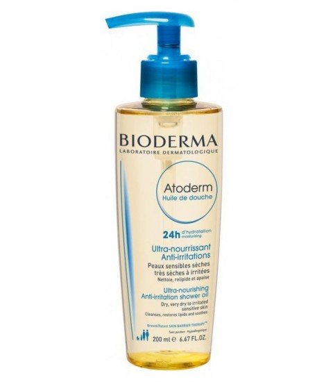 Huile de Douche Atoderm 200 ml Bioderma Maroc