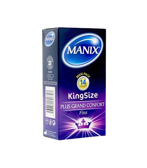 Préservatif King Size 14 Pièces Manix Maroc