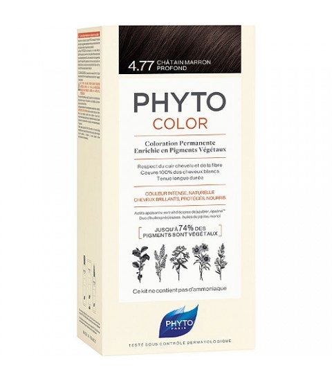 Coloration Cheveux Phytocolor 4.77 Marron Phyto Maroc