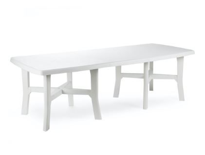 Table Trio Plus Rectangulaire Extensible Blanc Maroc