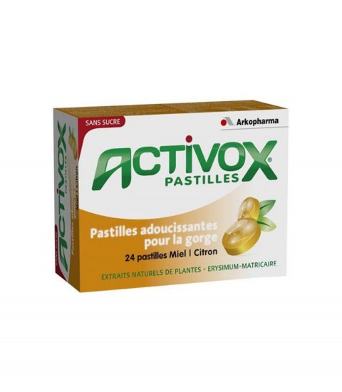 activox miel-citron 24 pastilles Maroc
