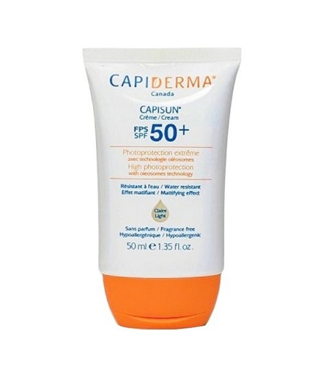 Crème Solaire Teintée Capisun 50+ Capiderma Maroc