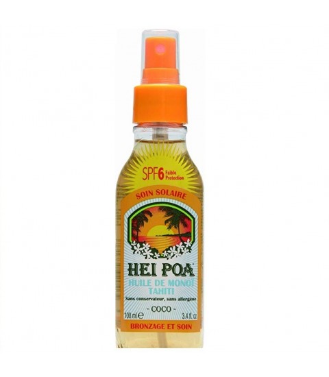 Huile de Monoi Coco SPF6 100 ml Hei Poa Maroc