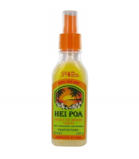 Huile de Monoi Tiaré SPF6 100 ml Hei Poa Maroc