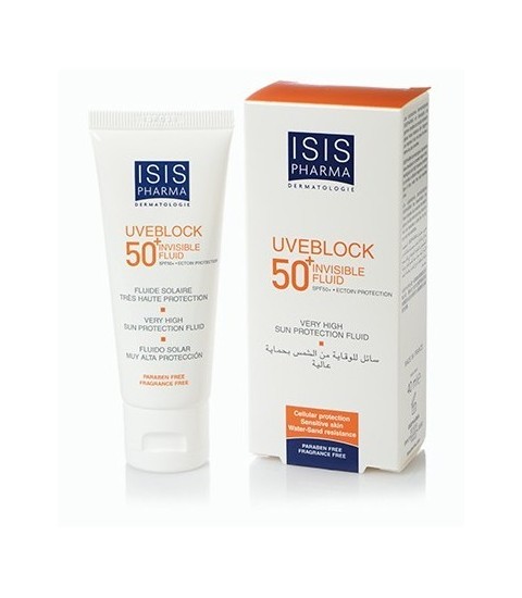 Fluide Solaire Uveblock 50+ Invisible Isis Pharma Maroc