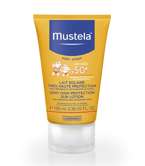 Lait Solaire Bébé Enfant SPF50+ 100 ml Mustela Maroc