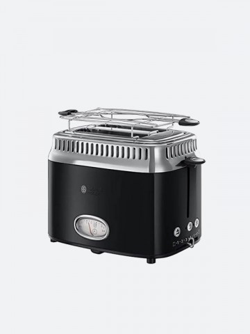 Toaster Avec Jauge Compte A Rebours Retro Noir Russell Hobbs Maroc